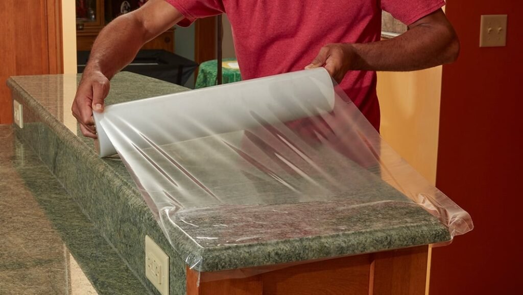 Solid surface decorative film - soild surface film granite install