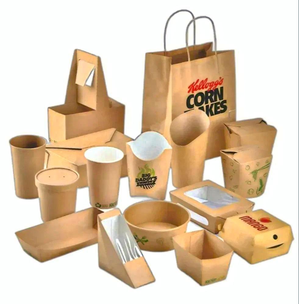 Fast food packaging boxes made from bulk B2B packaging film supplied by Super Polymers